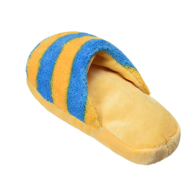 

Tailored Dog Toy Pet Puppy Chew Squeaky Squeaker Sound Plush Slipper Shape YEBW