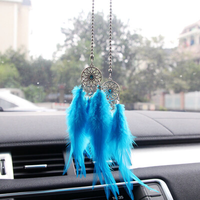 

Vintage Dream Catcher Car Pendant Wind Chimes Feather Decoration Hanging Adornment Handmade Gifts