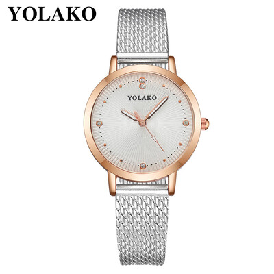 

YOLAKO Watch Ultra Thin Plastic Leather Watch Fashion Women Dress Watch Casual Ladies Quartz Wristwatches Relogio Feminino 533