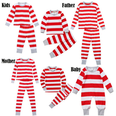 

Family Matching Christmas Kid Pajamas PJs Sets Xmas Sleepwear Nightwear