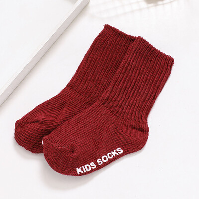 

13 Colors Cotton Baby Socks Boy Girls Kids Anti Slip Socks Thick Keep Warm Winter Floor Ankle Wool Sock For 0-4 Years