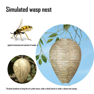

Gobestart 3X Wasp Deterrent Yellowjackets Bee Hornets- Fake Nest- Simulated & Natural NEW