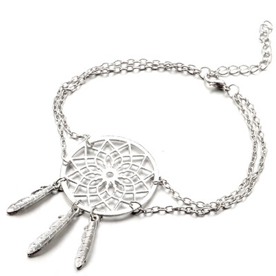 

Simple Retro Dream Catcher Openwork Pattern Bracelet Unisex Pair Bracelet Jewelry Hot Gift
