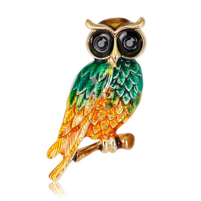 

Exquisite Cartoon Retro Lady Owl Brooch Bag Pin Girl Cute Accessories Gift