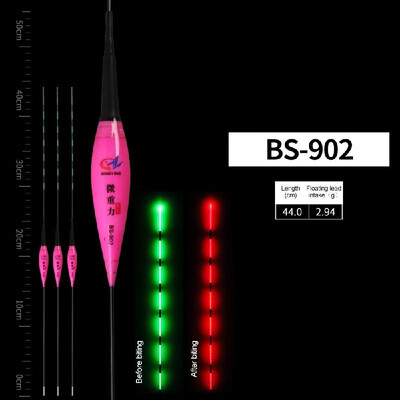 

Intelligent alarm bite hook color electronic drift luminous drift microgravity induction night fishing float fishing gear buoy who