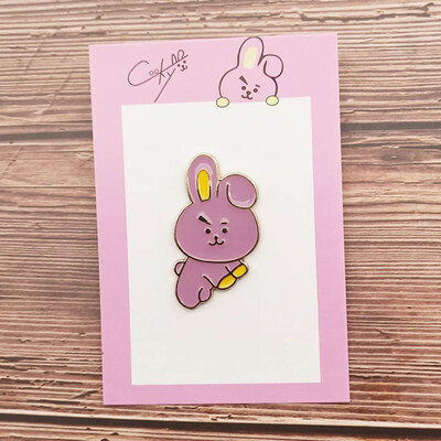 

Cartoon Kpop BTS Badge Metal Brooch Pins Breastpin Fans Favor Gifts NEW