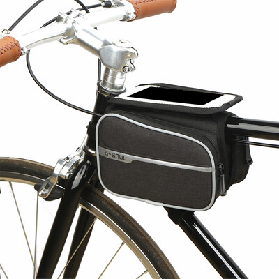 

Bicycle Bag Outdoor Cycling Bicycle Frame Pouch Front Tube Bag Double Pack With Cell Phone Waterproof Sensitive Touch Screen Bag