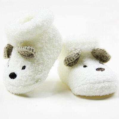 

NEW Warm Newborn Socks Unisex Baby Boy Girls Infant Cute Bear Crib Warm Shoes