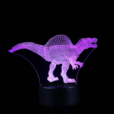 

〖Follure〗Dinosaur LED 3D Illuminated Lamp Optical Desk Night Light With 7 Color Changing