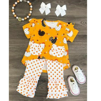 

2019 Thanksgiving Toddler Baby Girl Clothes Turkey Tops Leggings Pants Outfits