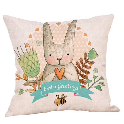 

Toponeto Cotton Linen Pillow Case Car Sofa Bed Waist Throw Cushion Cover Home Decoration