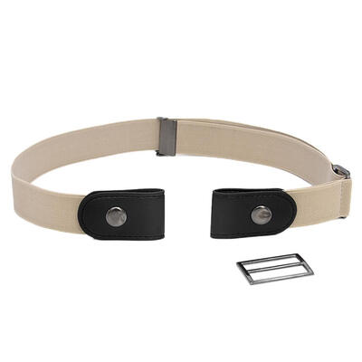 

Women Invisible Buckle Free Faux Leather Elastic Waistband Belt for Jeans Pants