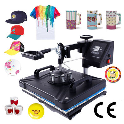 

Ktaxon Digital 5in1 Hot Heat Press Transfer Sublimation Machine for T-Shirt Cup Hat Mug Plate Cap Printing Dual LCD Timer