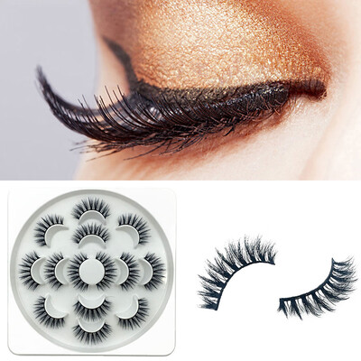 

〖Follure〗7Pair Luxury 6D False Lashes Fluffy Strip Eyelashes Long Natural Party
