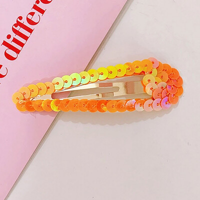 

Japanese Girls Water Drop Hair Clips Reflective Rainbow Glitter Sequins Hairpins Candy Color Side Bangs Party Snap Barrettes