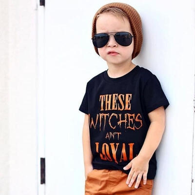 

Baby Cute Toddler Boy Kid Clothes Short Sleeve Blouse Cartoon Print Top T-Shirt