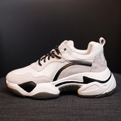 

2019 spring single shoe sports shoes female ins100 network celebrity new summer net shoes breathable mesh face old tide shoes