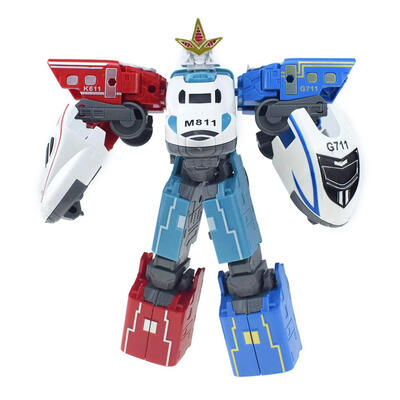 

Creative Mini Deformation Robot Toy High-speed Rail Model for Children Gift