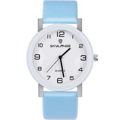 

Hot Design Leather Strap Watch Elegant Quartz Wristwatch Men Women Clock Black & White Brief Unisex Watches Analog Male Relojes