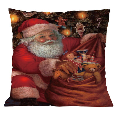 

Tailored Cotton Linen Christmas Pillow Case Sofa Car Throw Cushion Cover Home Decor