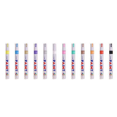 

Portable Colorful Pen Car Tyre Tire Tread Rubber Metal Permanent Paint Markers Graffiti Oily Scratch Repairing Marker Pen