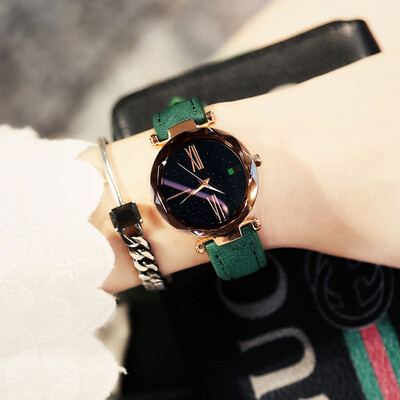 

TWAR Watch Star Sky Korean Simple Fashion Waterproof Shaking Watch of the same style 2018