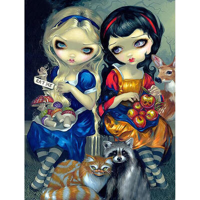 

5D DIY Full Drill Diamond Painting Little Girls Cross Stitch Embroidery Kit