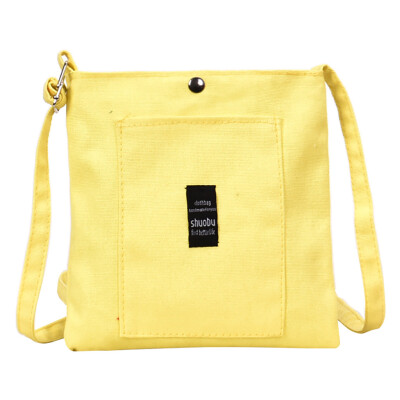 

Tailored Fashion Women Letter Canvas Candy Color Shoulder Bag Messenger Bag Crossbody Bag