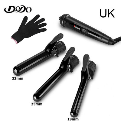 

〖Follure〗DODO Styling Tools Curling Irons Interchangeable 3 in 1 Electric Hair Curler Set