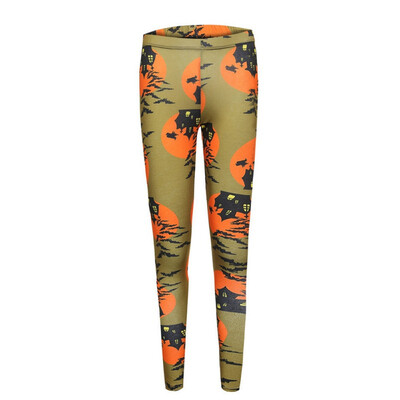 

Womens Halloween Leggings Digital Print High Waist Pants Workout Push Up Leggins Mujer Knitted Sexy Christmas leggings