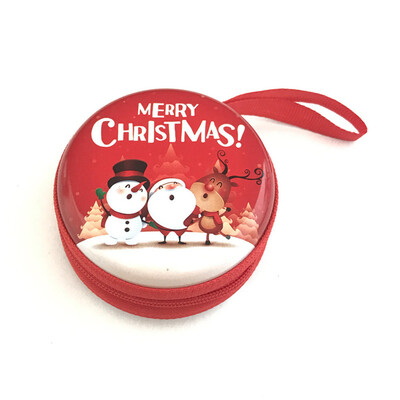 

〖Follure〗Merry Christmas Gift Metal Coin Purse Santa Claus Prints Women Coin Case Gift