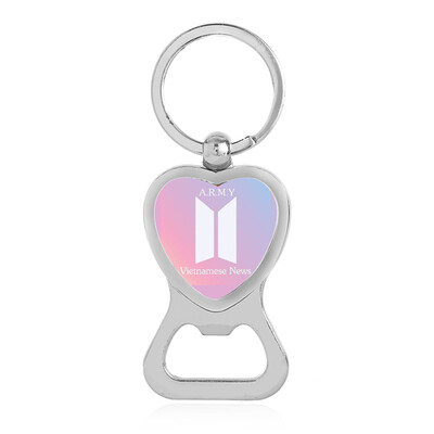

KPOP BTS Keychains Bottle Opener Key Ring Metal Hanging Key Ring Key Chain