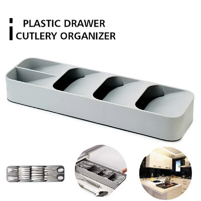 

Plastic Drawer Cutlery Organizer Tray Kitchen Storage Holder Rack for Cutlery Silverware Compact Cutlery Tray Spoon Cutlery Box