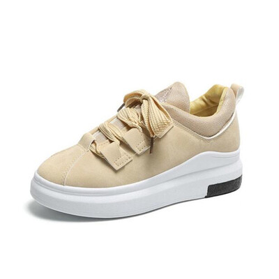 

DIWEINI 2019 Spring&autumn Platform Sneakers Women Pig Suede Comfortable Casual Shoes Woman Korean Fashion Zapatos De Black