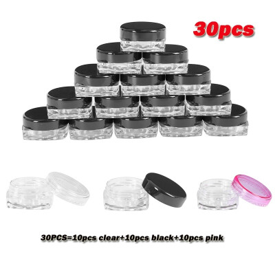 

30pcs 3g Professional Cosmetic Makeup Jar Pot Face Cream Lip Balm Containers