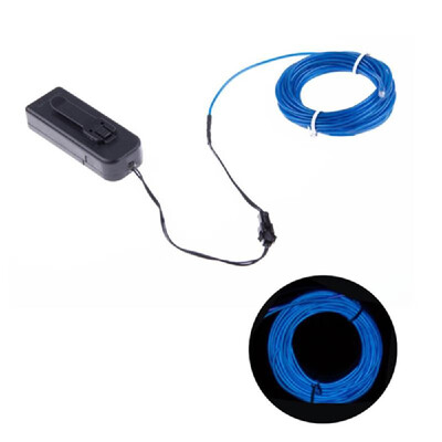 

1 Meter LED Strip EL Light Neon Light Glow Light Line for Halloween Party Car Decoration with Battery Controller Dance Costume Par