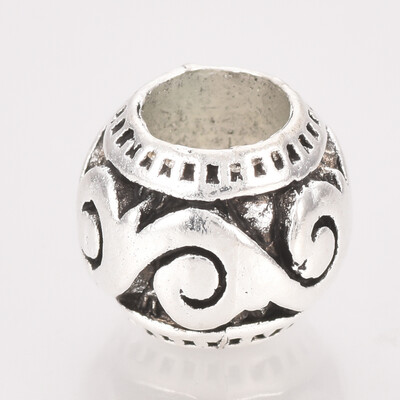 

Tibetan Style Alloy European Beads Large Hole Beads Rondelle Lead Free Antique Silver 10x9mm Hole 5mm about 405pcs1000g