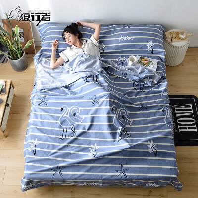 

Wolf walker dirty sleeping bag cotton portable travel tourist hotel hotel anti-dirty sheets adult indoor Iger 180230cm LXZ-2033