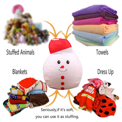

Tailored Kids Cartoon Christmas Toy Storage Bean Bag Soft Pouch Animal Fabric Chair