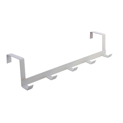 

Toponeto Over The Door 5 Hooks Home Bathroom Organizer Rack Clothes Coat Hat Towel Hanger