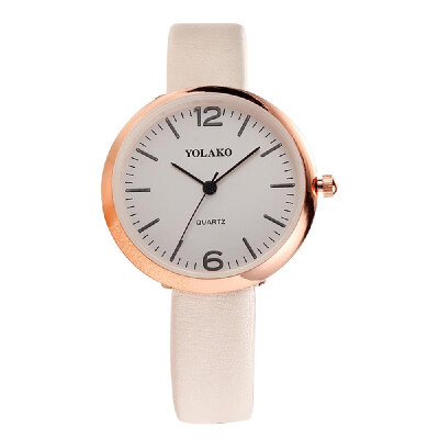 

Quartz Watch Women PU Leather Strap Wrist Watch Casual Female Clock