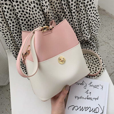 

Summer ins super fire color bucket bag female 2019 new Korean version of the wild shoulder slung fashion handbag