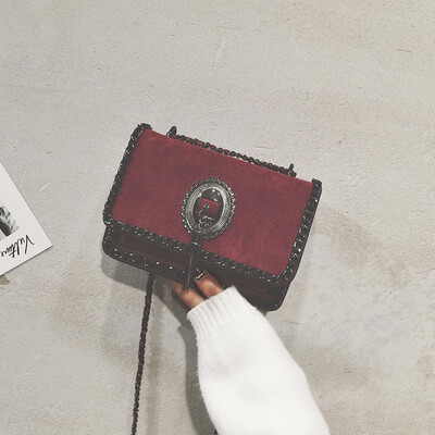 

New high-end bag female 2019 new Korean fashion chain small square bag simple foreign Messenger bag small bag