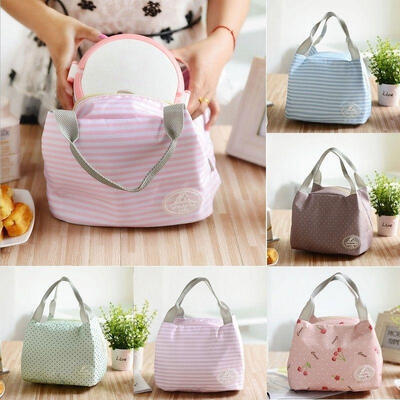 

Portable Thermal Insulated Lunch Box Storage Bag Picnic Carry Totes Pouch Lunch Container