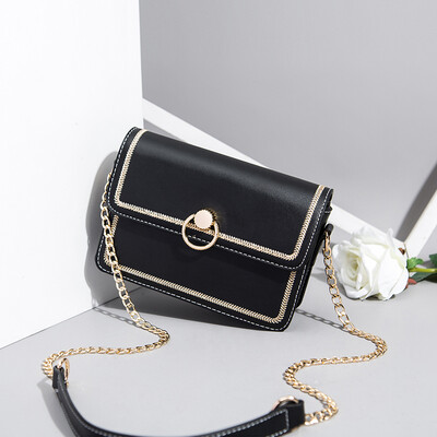 

Womens Chain Korean version of Xiaofang Baoyang Chain Baitao Chic Single Shoulder Slant Bag