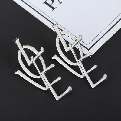 

2019 New Arrival Gold Silver Color Love Pendant Earrings