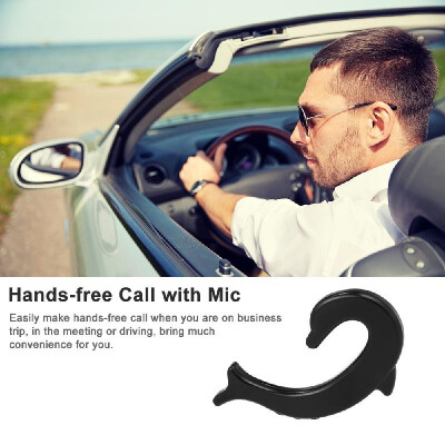 

Wireless Bluetooth 42 Headset Painless Headphones Single-ear Business Ear Hook Earphone with Mic Rechargeable Battery