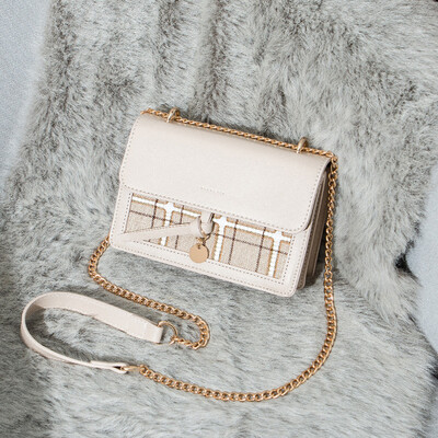 

Simple small lady bag chaos small square bag fashion Korean version of single shoulder chain Baitao oblique Bag ins