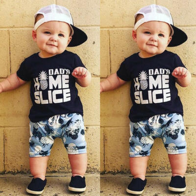 

Toddler Kids Baby Boy Short Sleeve T-shirt Tops Shorts Summer Outfit Set Clothes
