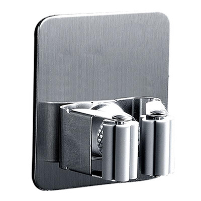 

Mop Holder Broom Holder Self-Adhesive Wall Mounted Broom Hanger Organizer Stainless Steel Brushed Storage Rack Kitchen Bathroom Ga